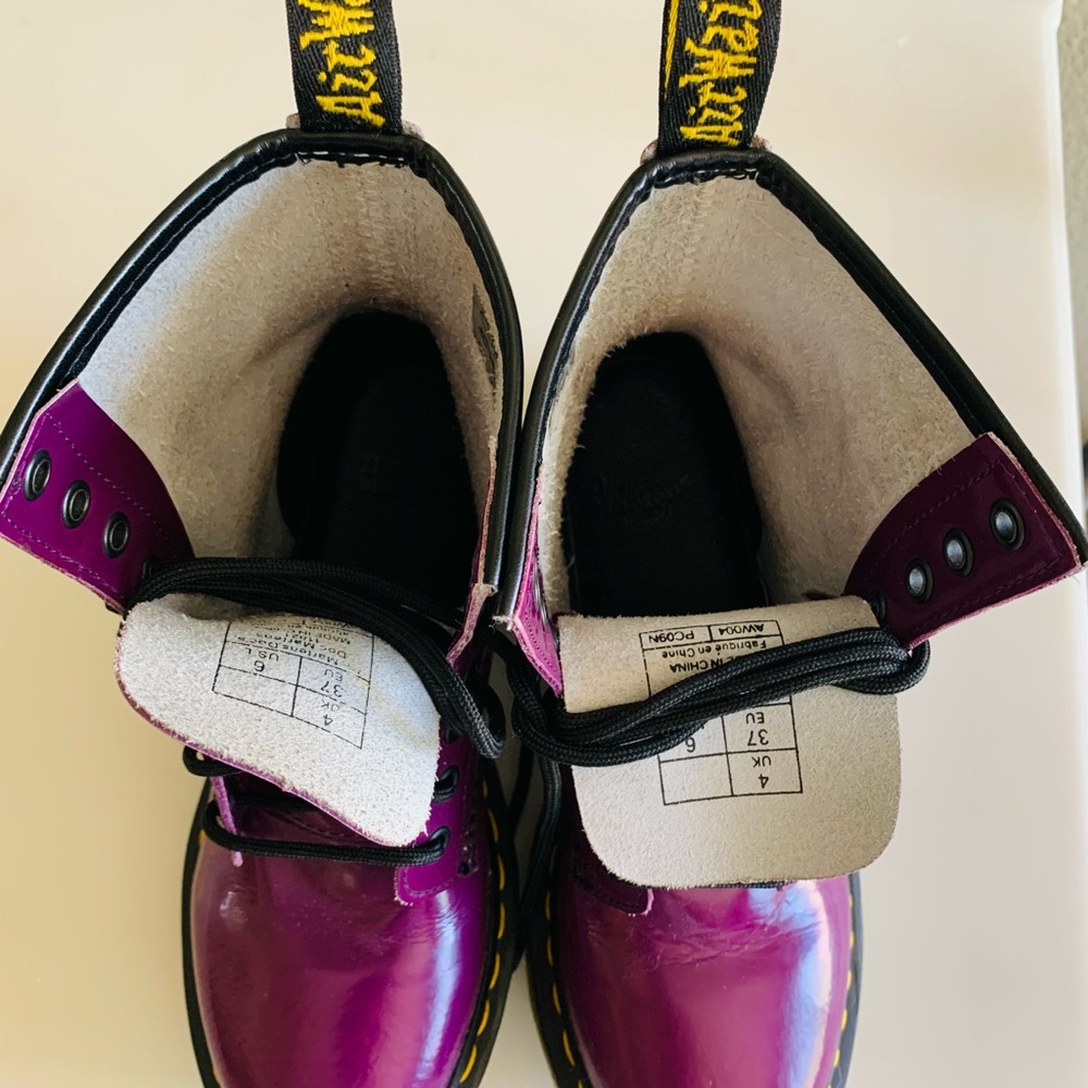 Dr. Martens Purple Boots - Picture 4 of 6